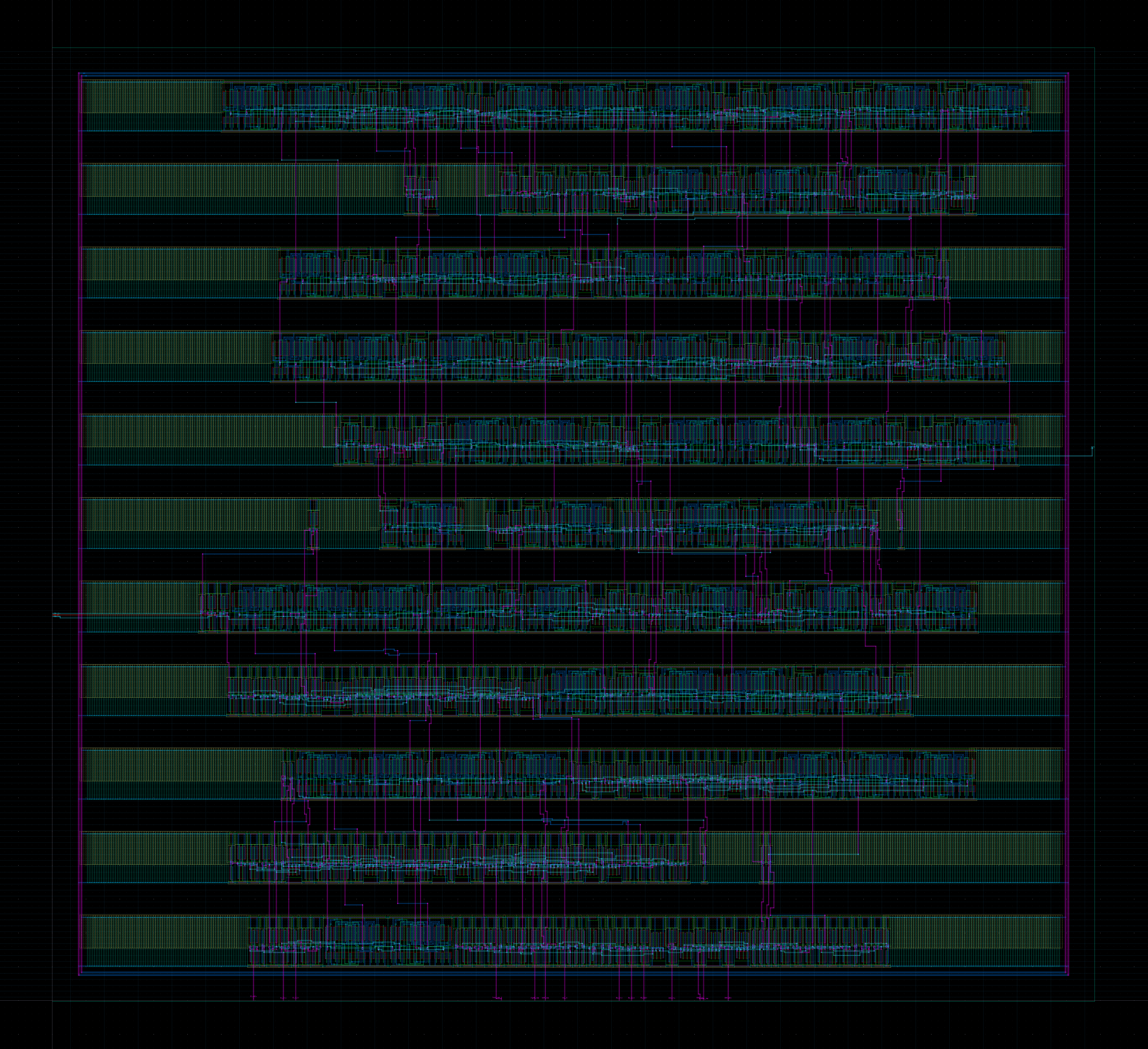 Final placed-and-routed turn-signal ASIC layout
